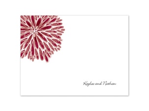 Burst of Color - Apple - Thank You Card and Envelope