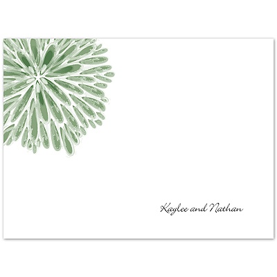 Burst of Love - Clover - Thank You Card and Envelope