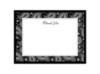 Perfect Paisley - Black - Thank You Card and Envelope