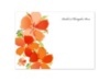 American Dream - Tangerine Thank You Card and Envelope