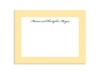 Park Avenue - Canary and Black Thank You Card and Envelope
