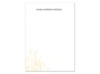 Blooming - Canary and Black Thank You Card and Envelope