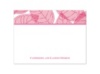 Translucent Leaves - Watermelon - Thank You Card and Envelope