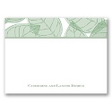 Translucent Leaves - Clover - Thank You Card and Envelope