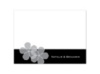 Floral Photo - Black - Thank You Card and Envelope