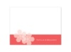 Floral Photo - Guava - Thank You Card and Envelope