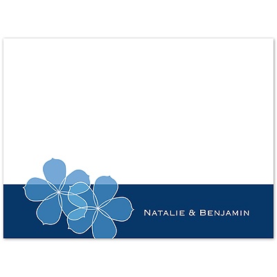 Floral Photo - Marine - Thank You Card and Envelope