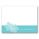 Floral Photo - Pool - Thank You Card and Envelope