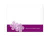 Floral Photo - Sangria - Thank You Card and Envelope