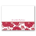 Floral Patterned - Apple - Thank You Card and Envelope
