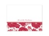 Floral Patterned - Apple - Thank You Card and Envelope