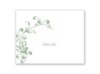 Fancy Flourish Photo - Peridot - Thank You Card and Envelope