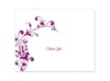 Fancy Flourish Photo - Sangria - Thank You Card and Envelope