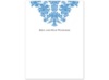 Decorative Damask - Cornflower - Thank You Card and Envelope