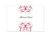 Monogram Flourish - Apple - Thank You Card and Envelope