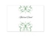 Monogram Flourish - Clover - Thank You Card and Envelope