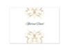Monogram Flourish - Golden - Thank You Card and Envelope
