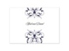 Monogram Flourish - Lapis - Thank You Card and Envelope