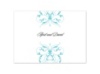 Monogram Flourish - Pool - Thank You Card and Envelope