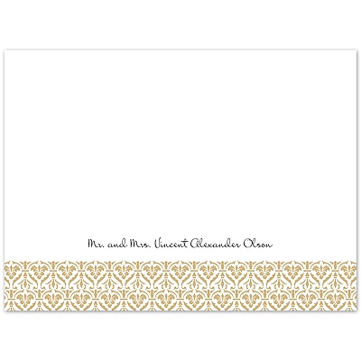 Layers of Color  - Golden - Thank You Card and Envelope