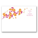 Graceful Petals  - Tangerine - Thank You Card and Envelope