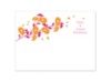 Graceful Petals  - Tangerine - Thank You Card and Envelope