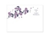 Graceful Petals  - Wisteria - Thank You Card and Envelope