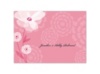 Moonlight Blossoms - Watermelon - Thank You Card and Envelope