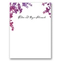 Purple Palette Floral  - Thank You Card and Envelope