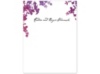 Purple Palette Floral  - Thank You Card and Envelope