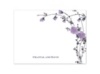 Iris Floral - Thank You Card and Envelope