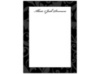 Treasured Jewels Pattern - Black - Thank You  Card and Envelope