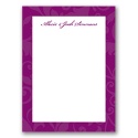 Treasured Jewels Pattern - Sangria - Thank You  Card and Envelope