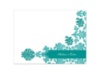 Vibrant Pattern - Jade - Thank You Card and Envelope