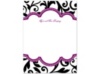 Breezy Damask - Thank You Card and Envelope