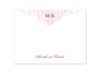 Imperial Love Knots - Thank You Card and Envelope