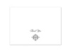 Imperial Byzantine Border - Thank You Card and Envelope
