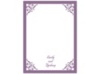 Imperial Contour Border - Thank You Card and Envelope