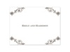 Imperial Deco Monogram - Thank You Card and Envelope