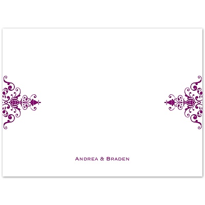Imperial Ornamental Band - Thank You Card and Envelope