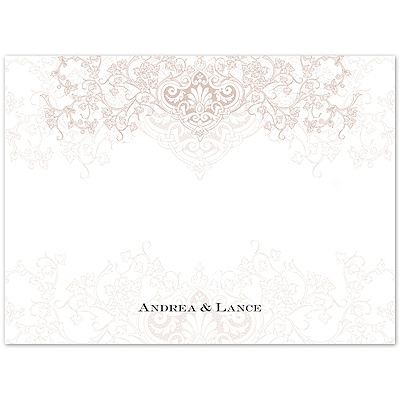 Champagne Rhapsody - Thank You Card and Envelope