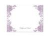 Arabesque - Thank You Card and Envelope