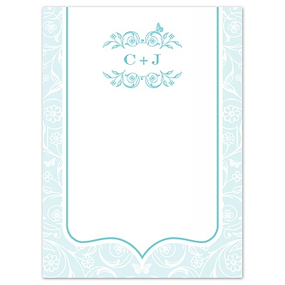 English Garden - Thank You Card and Envelope