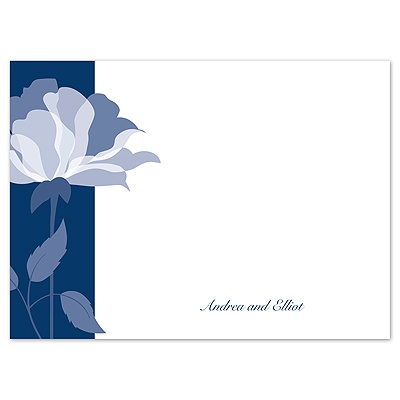 Ever Blooming - Marine - Thank You Card and Envelope