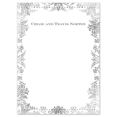 Washed Silhouette - Thank You Card and Envelope
