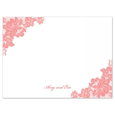 Royal Lace - Thank You Card and Envelope