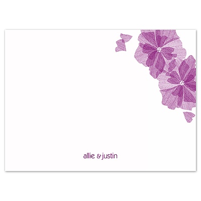 Love Blossoms - Thank You Card and Envelope