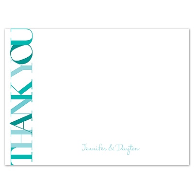 Times Square - Pool - Thank You Card and Envelope
