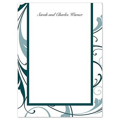 Swept Away - Gem - Thank You Card and Envelope