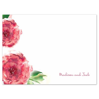 Treasured Jewels Splendor - Ruby Thank You Card and Envelope